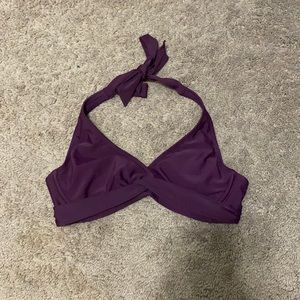 PURPLE ATHLETA BIKINI TOP TWIST FRONT